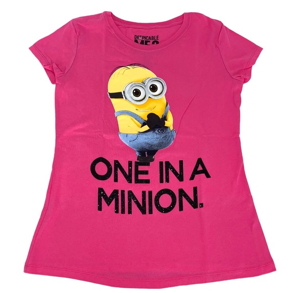 One In A Minion Pink Tee Despicable Me - Picture 5 of 5